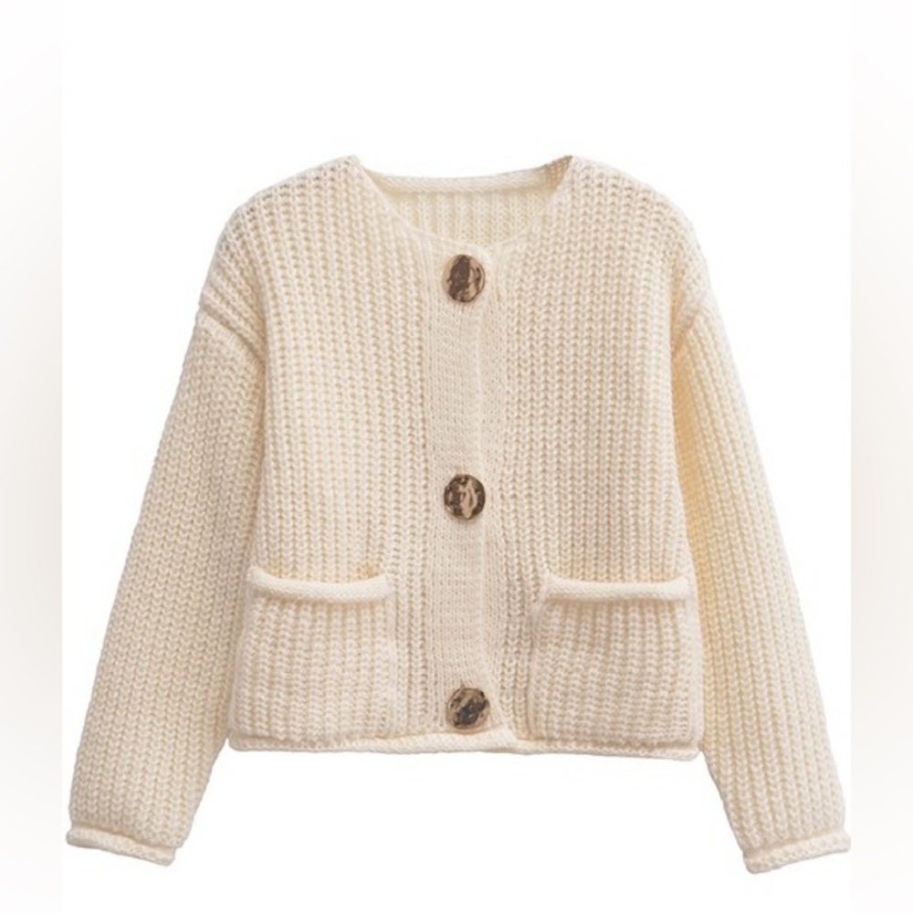 Solid Gold Button Cardigan